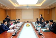 Đoàn công tác của Ban Bí thư chỉ đạo Hội nghị kiểm điểm tại Ban cán sự Đảng Bộ Xây dựng