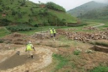 Volunteers from Balfour Beatty and Motts build Rwandan footbridge