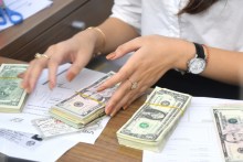 Dollar slips against dong