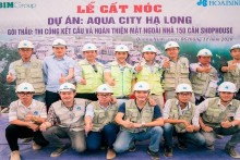 Cất nóc vượt tiến độ dự án Aqua City Hạ Long