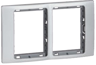 SILVER DOUBLE FRAME + PLATE