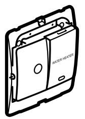 DARKM 1G 1W 20A DP WH + C/O