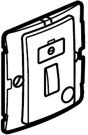 DARKM 13A FCU + SWITCH