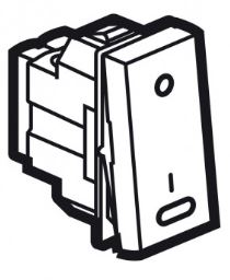 DP 20A 1W 1M WITH IND SQ ALU  