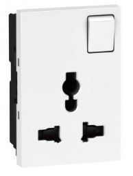 MULTISTD SWITCHED SKT 3M SQ W 