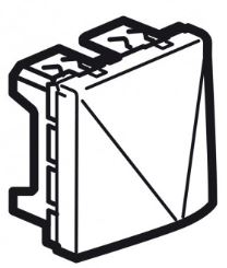 STD CORD OUTLET  SQ WH        