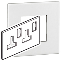 PLATE FOR COOKER UNIT 2G SQ WH