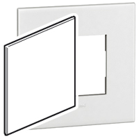 PLEIN PLATE 4"X4"   WH        