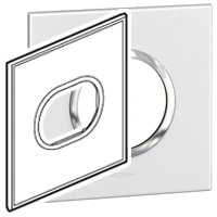 PLATE+FR 3M 4"X4"   US RD WH  