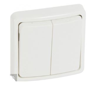 PLEXO66 SWITCH 2GANG 2WAY     