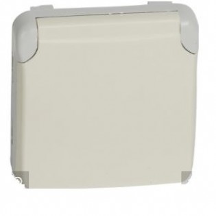 SCHUKO SOCKET 2P+E SCR WHITE