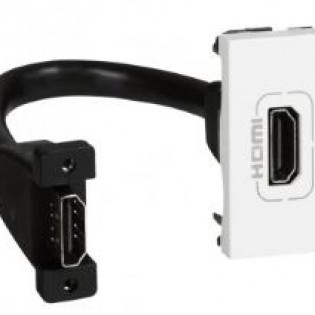 HDMI PRE-CONNECT.1M WH MOSAIC