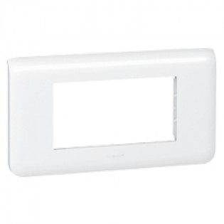 4M HOR WHITE PLATE