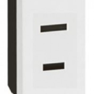 2P US 15A 127V SHUT SQ ALU