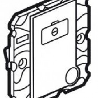 13A UNSWITCHED FCU SQUARE WHIT