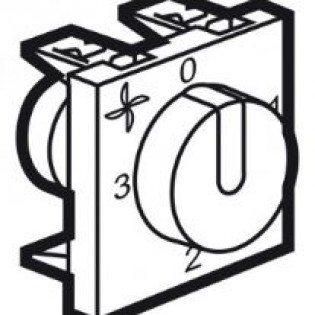 AC SPEED CONTROL 4POSIT SQ WH