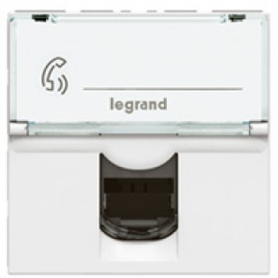 RJ11 4 CONTACTS  SQ WH