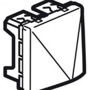 STD CORD OUTLET  SQ WH