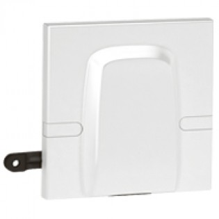 45A CABLE OUTLET  SQ WH