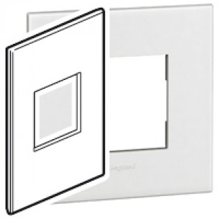 PLATE 2M 2"X4" US SQ DARK