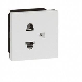 Ổ cắm 3 cực đơn Âu-Mỹ 16A 1.5 modun