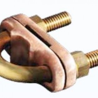 Kẹp U thanh đồng và cọc , cọc Ф 16mm, thanh đồng 25 × 3mm - hợp kim đồng