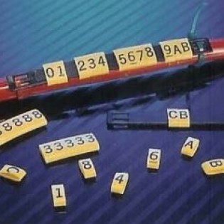 Cable Marker Strip, Max = 9 characters, 100 pcs -1 bag - PVC