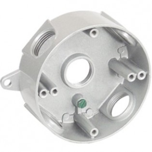 Hộp tròn chống thấm Φ114mm, lỗ 3/4