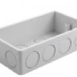 Hộp đôi âm PVC size 135x78x38mm